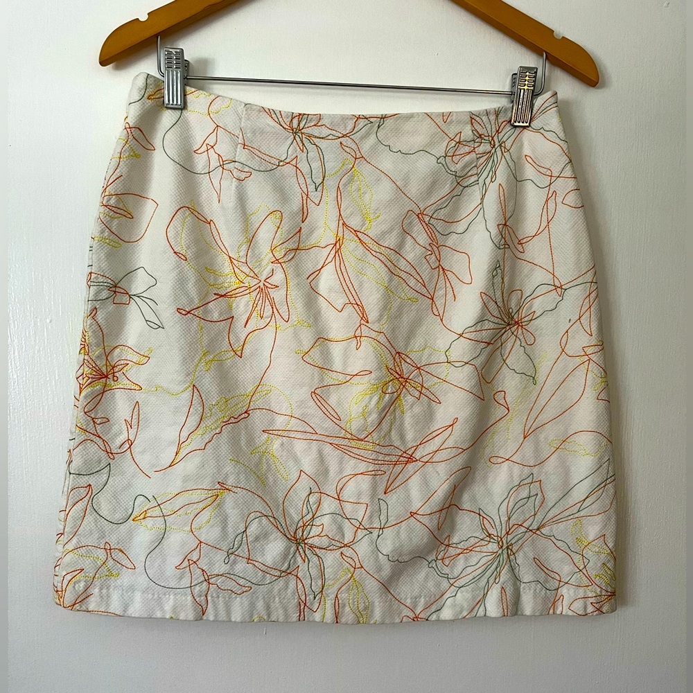 Tori Richard Honolulu Cotton Floral Design Skirt